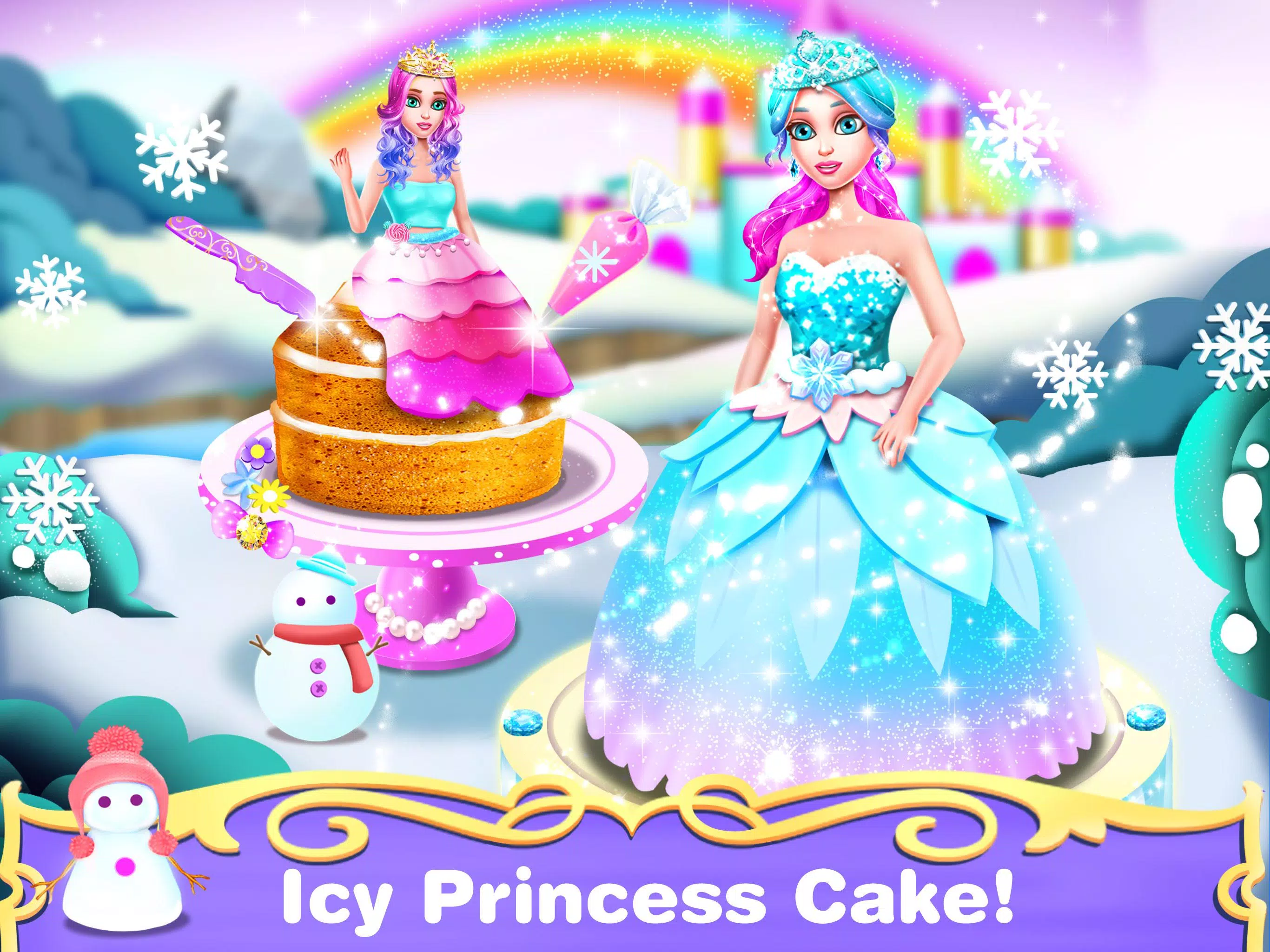 Jogo How To Make A Frozen Princess Cake no Jogos 360