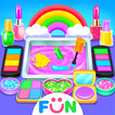 Rainbow DIY Makeup Kit Slime –