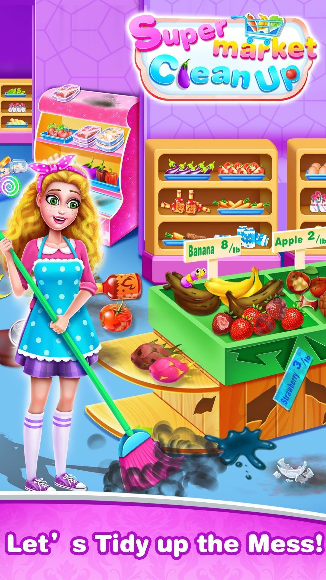 Supermarket Clean Up-Grocery Store Cleaning Games pour Android -  Téléchargez l'APK