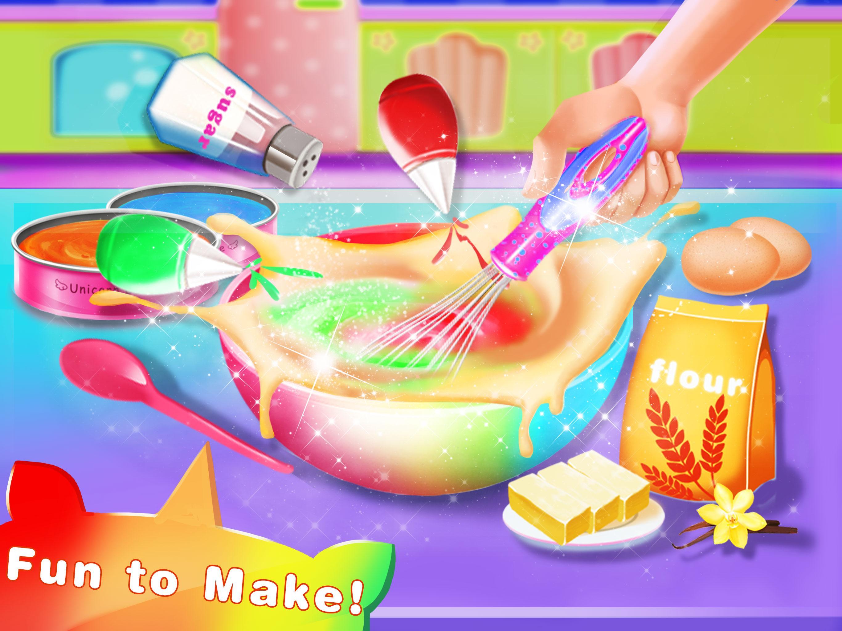 Cooking Unicorn Rainbow Cake- Food Game for girl for Android - APK Download