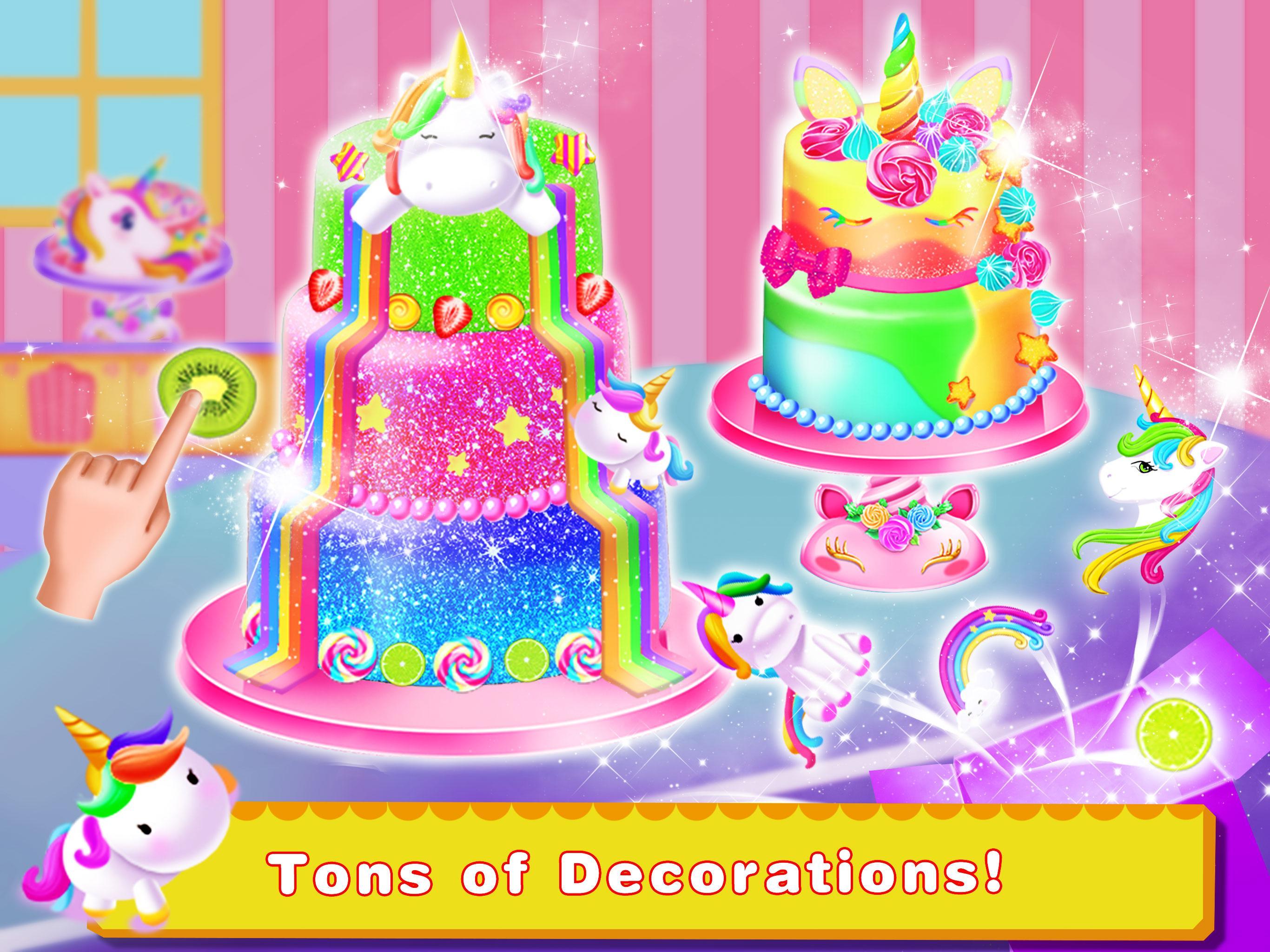 Cooking Unicorn Rainbow Cake- Food Game for girl for Android - APK Download