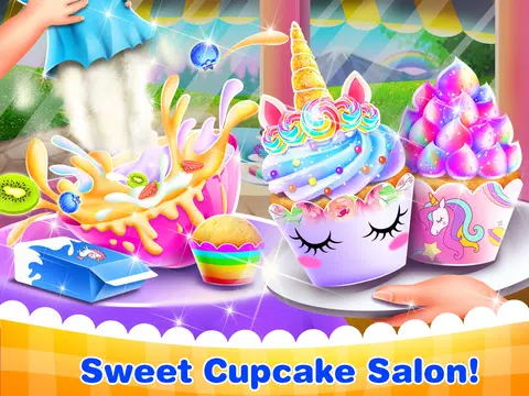 Screenshot 1 for Unicorn Cone Cupcake Mania - I
