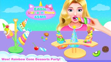 ASMR Unicorn Cone Dessert-Fun  Affiche