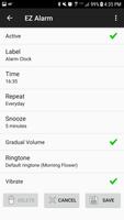 Alarm Clock, EZ Alarm, Configu تصوير الشاشة 3