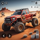 4x4 Offroad Jeep Spiel Zeichen