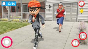 Evil Teacher Prank Games 3d poster