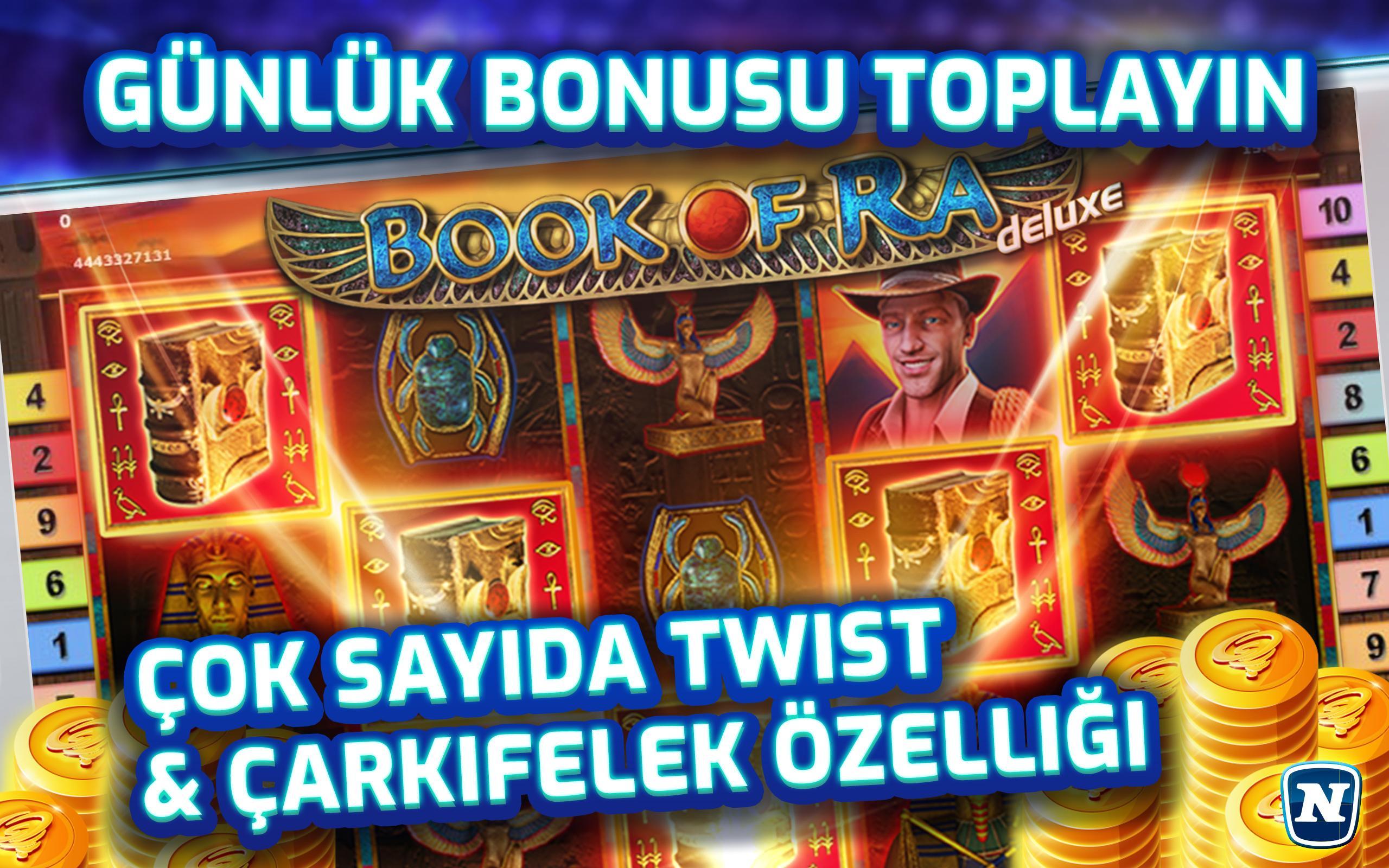 Ücretsiz slot oyunları indir Web sitemizde tamamen ücretsiz olarak en iyi çevrimiçi slot oyununu oynayarak kendi kutsal mitolojik kitabınızı bulun.Book of Ra çevrimiçi oyunlarını oynamak için hiçbir özel yazılım indirmeniz gerekmemektedir, ihtiyacınız olan tek şey Mozilla Firefox veya Google Chrome gibi yaygın kullanılan bir internet tarayıcıdır.