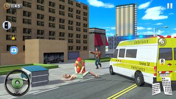Ambulance Car Rescue Simulator скриншот 1