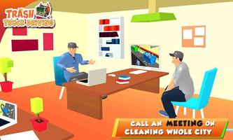 City Trash Dump Truck Game постер