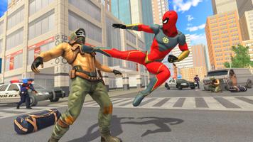 Iron Superhero Flying Game-Rope Hero Gangster City imagem de tela 1