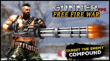 Gunner FPS Free Fire War : Offline Shooting Game ポスター