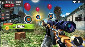 Sniper 3D Target Shooting Game Affiche