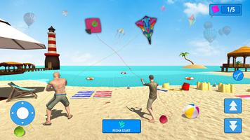 Jogos de pipa de praia Cartaz