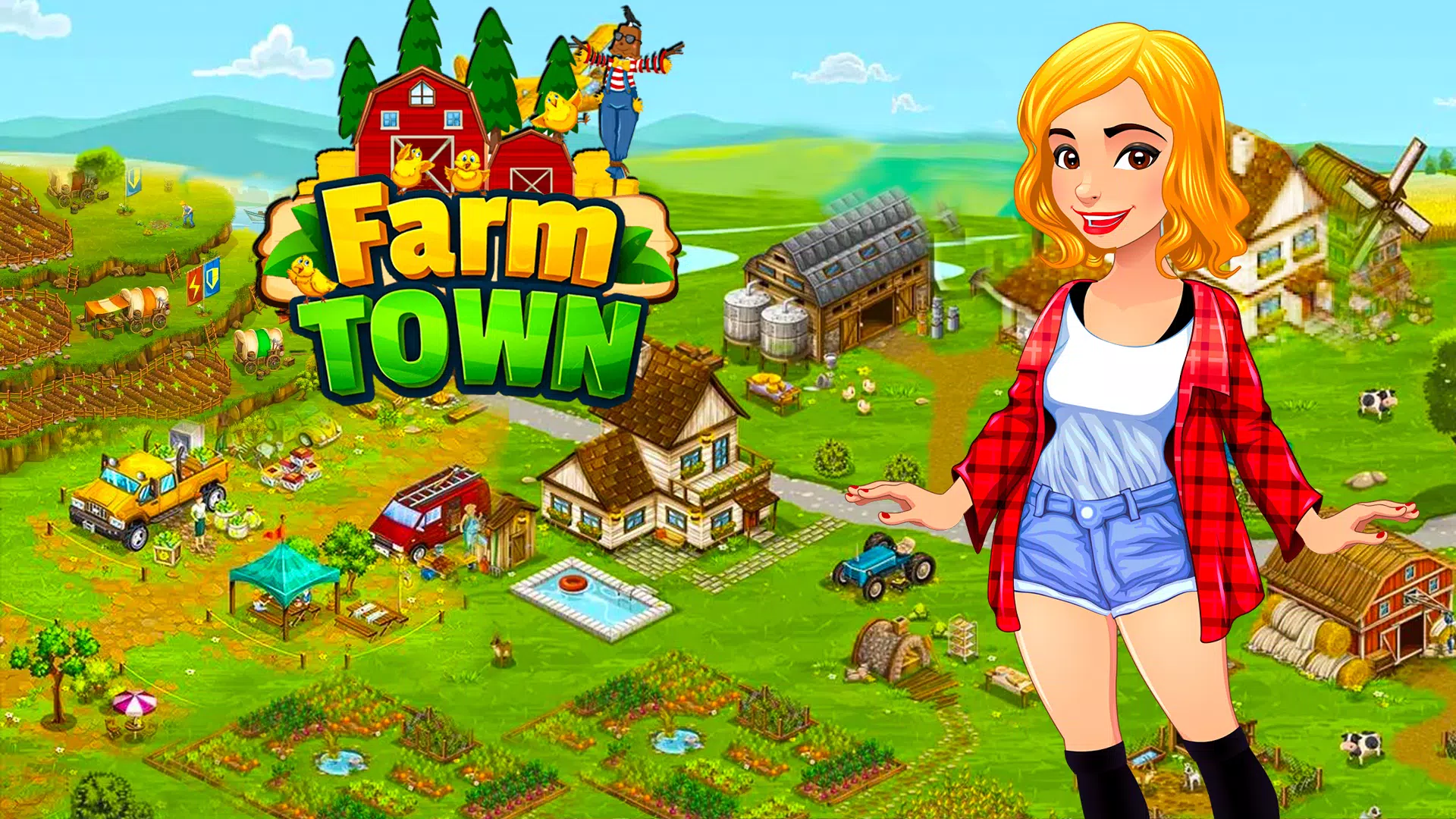 Download do APK de Happy Town Farm Offline para Android