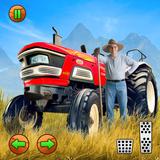 Gran juego de tractores agríco icono