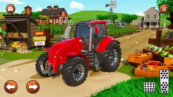 Gran juego de tractores agríco Poster