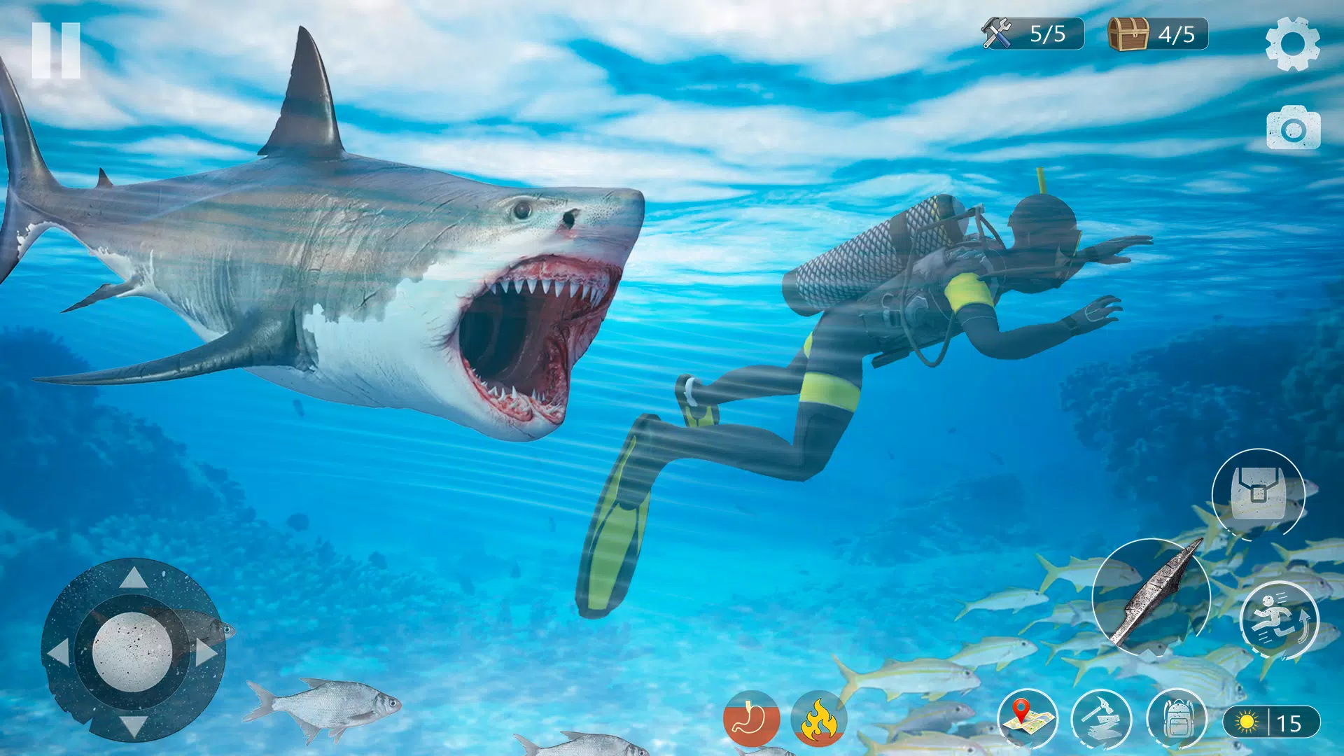 Angry Shark Attack Game designs, themes, templates and