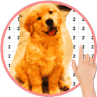 Dog Photo Pixel Coloring icône