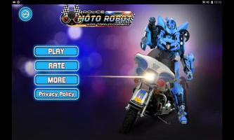 Police Moto War Robots Transformers plakat