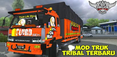 Mod Bussid Truck Fuso Tribal poster