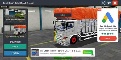 Mod Bussid Truck Fuso Tribal screenshot 2