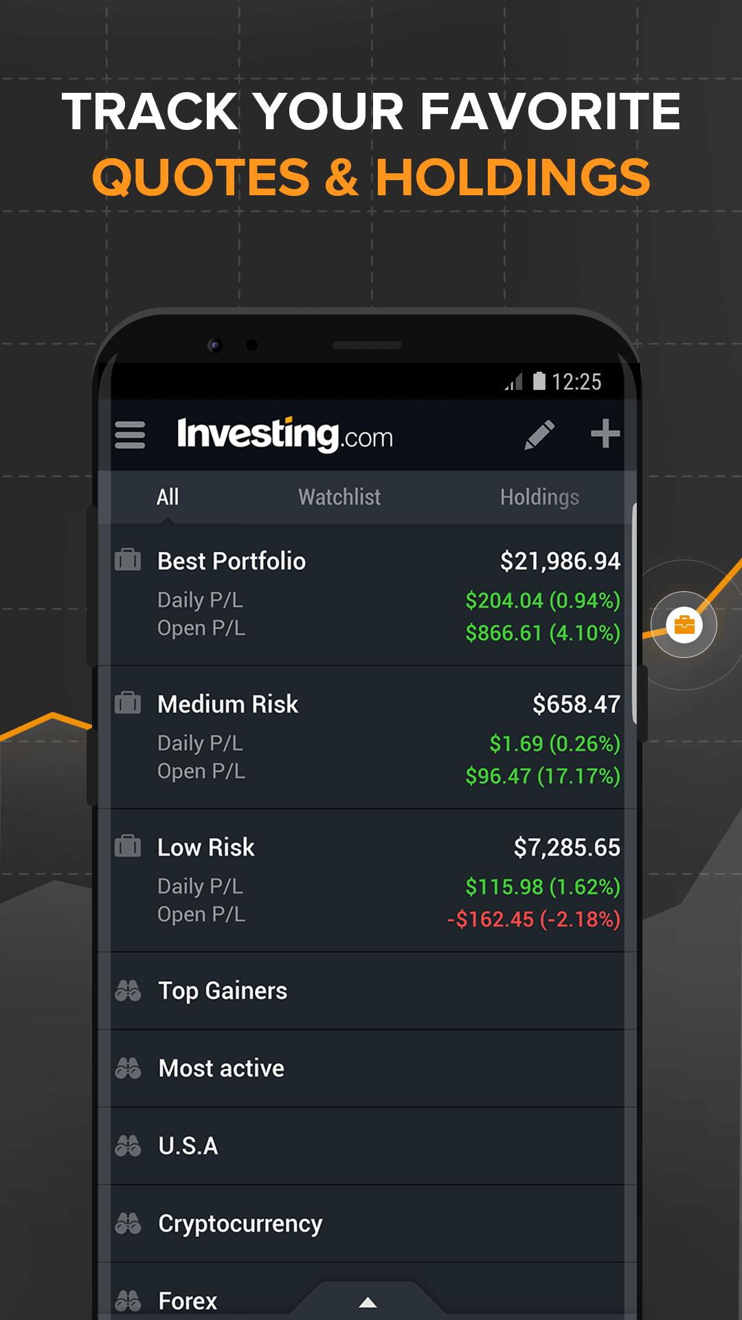 Investing Com Stocks Finance Markets News For Android Apk Download