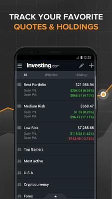 Investing.com: Stocks, Finance, Markets & News Screenshots