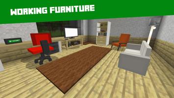 Мод на мебель в Minecraft PE скриншот 2