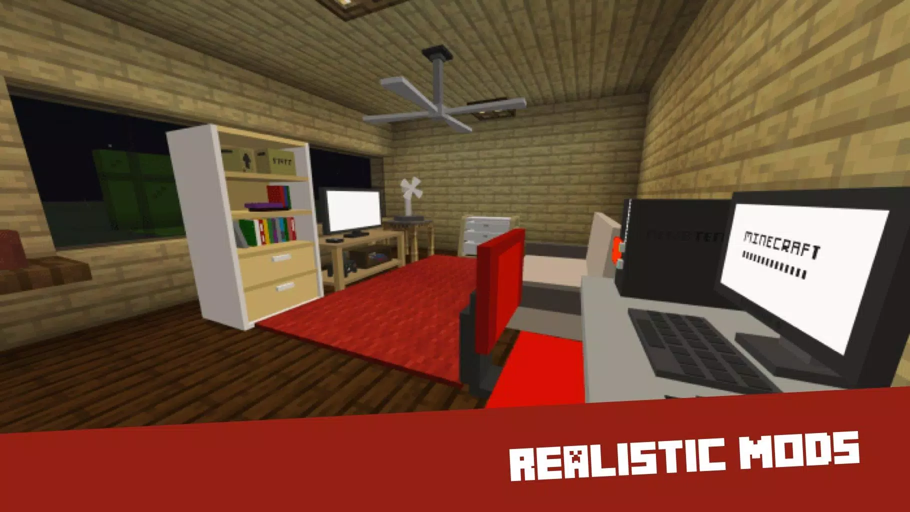 Realistic shader mod for Minecraft PE 1.3.4 APKs - com.furniture.mods.minecraft.texture_pack APK Download