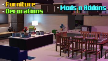 Furniture mod - decor addons الملصق