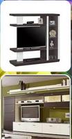 minimalist TV rack furniture پوسٹر