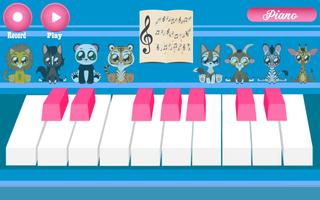 Animal Piano Poster