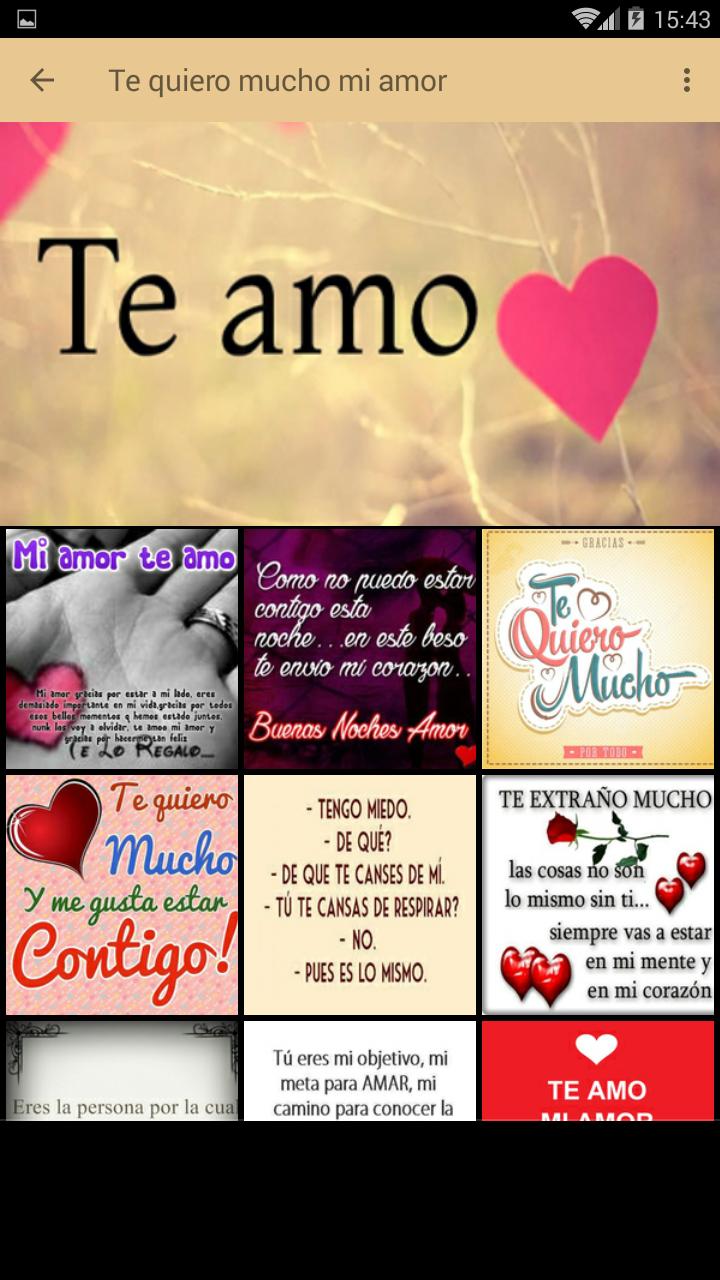 Frases De Te Quiero Mucho Mi Amor For Android Apk Download