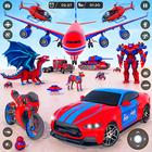 Police Dragon Robot Car Games icon