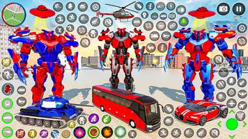 Police Dragon Robot Car Games পোস্টার