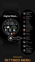 Digital Weather Watch face P1 تصوير الشاشة 2