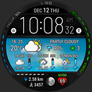 Digital Weather Watch face P5 APK
