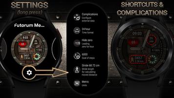 Futorum Metal watch face تصوير الشاشة 1