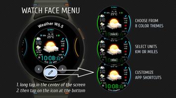 Weather watch face W5.5 screenshot 1