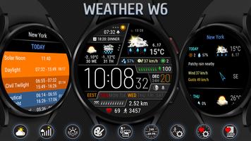 Weather watch face W6 海報