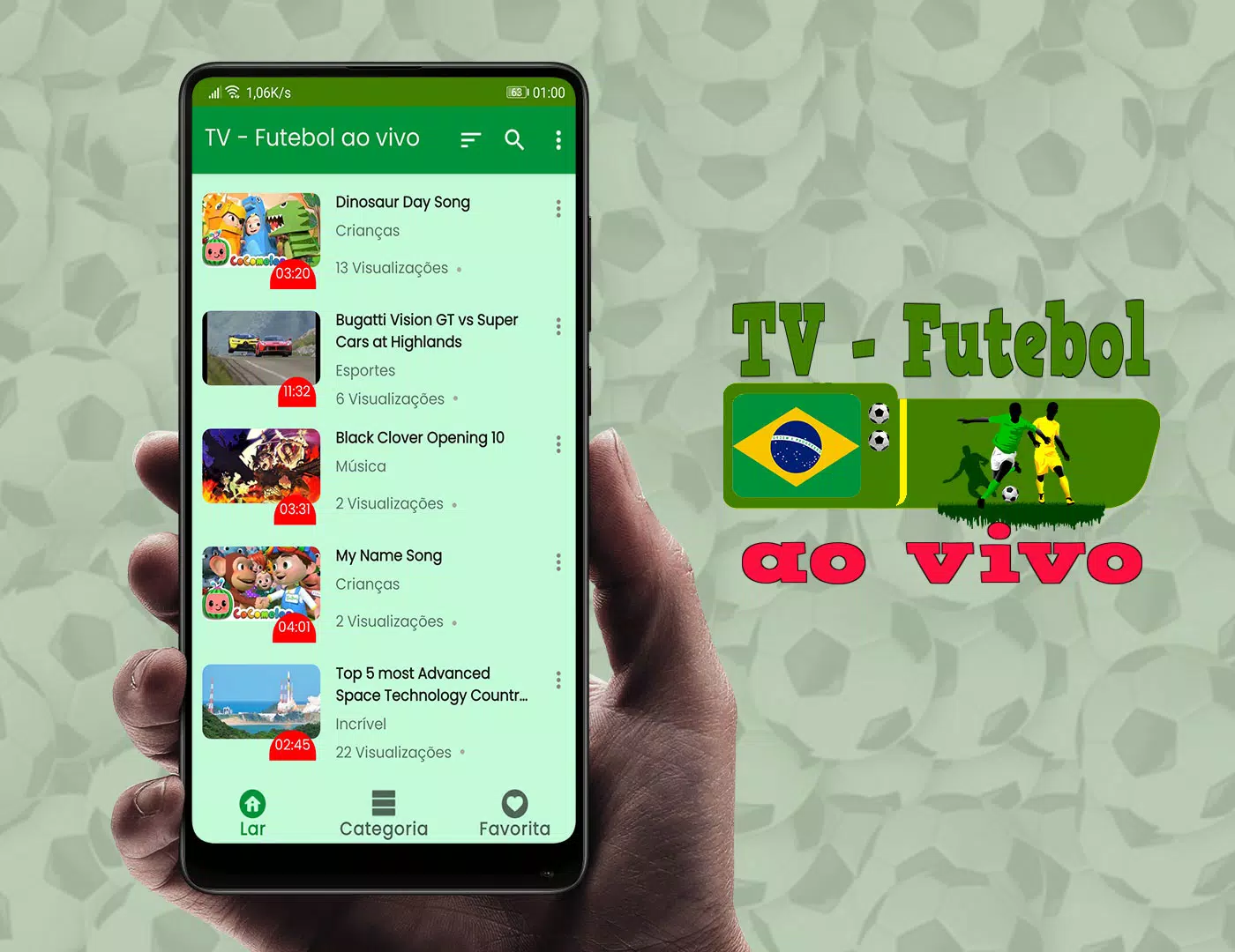 Descarga de APK de Jogos de Futebol com Transmissão na TV para Android