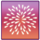 Bastille day fireworks icon