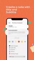 Notes Keeper captura de pantalla 1