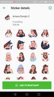 Ariana Grande Emoji Stickers for WhatsApp captura de pantalla 2