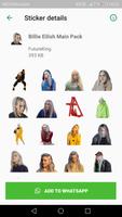 برنامه‌نما Billie Eilish Stickers for WhatsApp عکس از صفحه