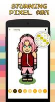 color by number Naruto Pixel Art capture d'écran 3