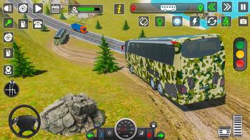 پوستر US Army Military Bus Driving