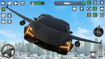 Fliegend Auto Spiele Flug 3D Screenshot 1