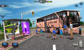 Offroad School Bus Drive Games captura de pantalla 1