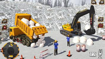 Snow Excavator: Crane Game اسکرین شاٹ 2